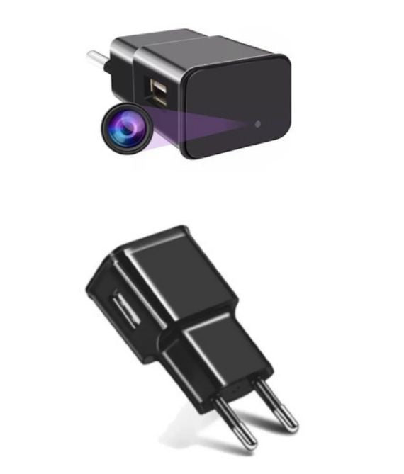 Carregador de Celular C/ Câmera Espiã Wifi