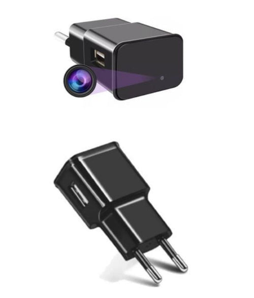 Carregador de Celular C/ Câmera Espiã Wifi